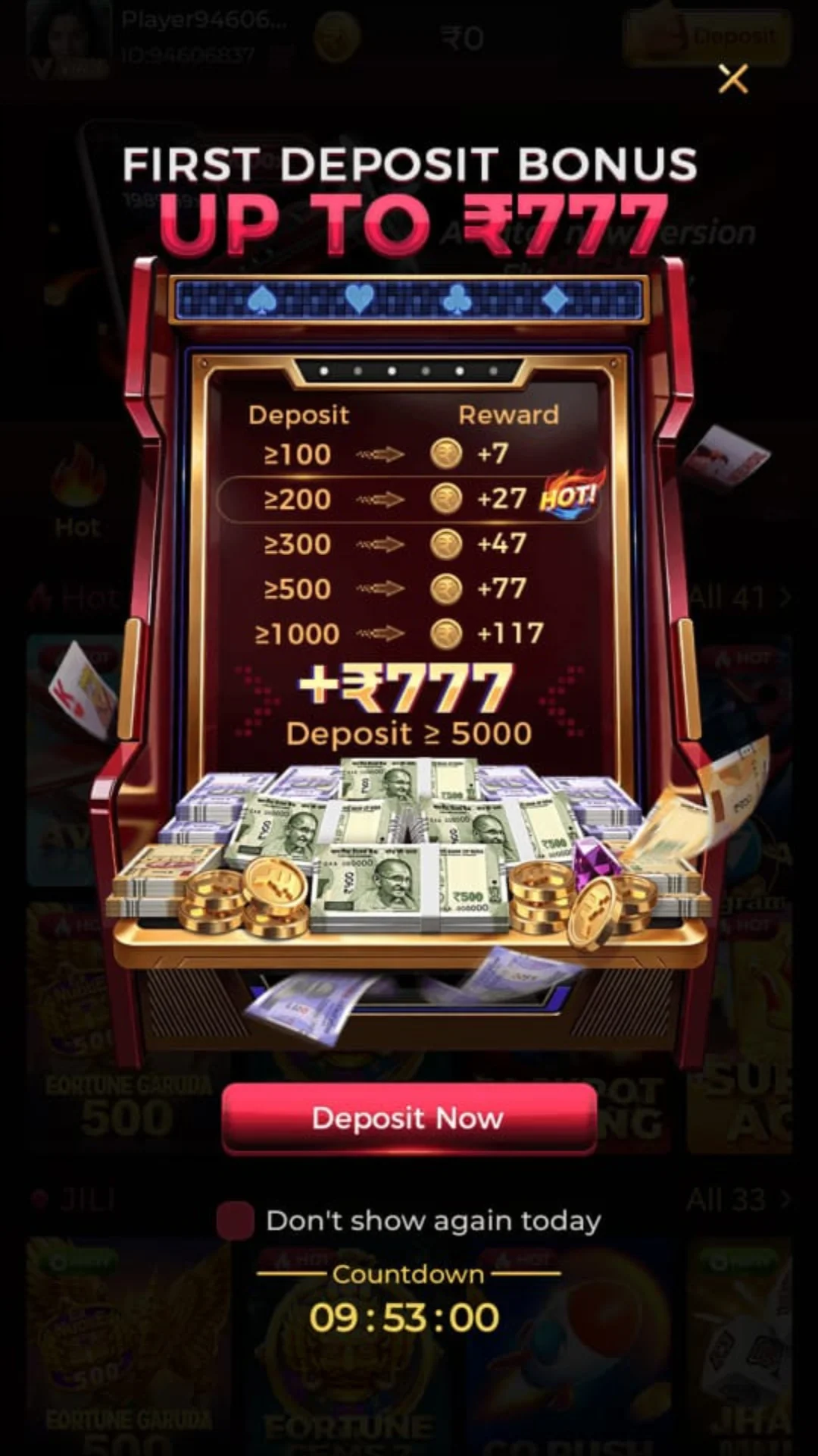 MAX7 Game features and options